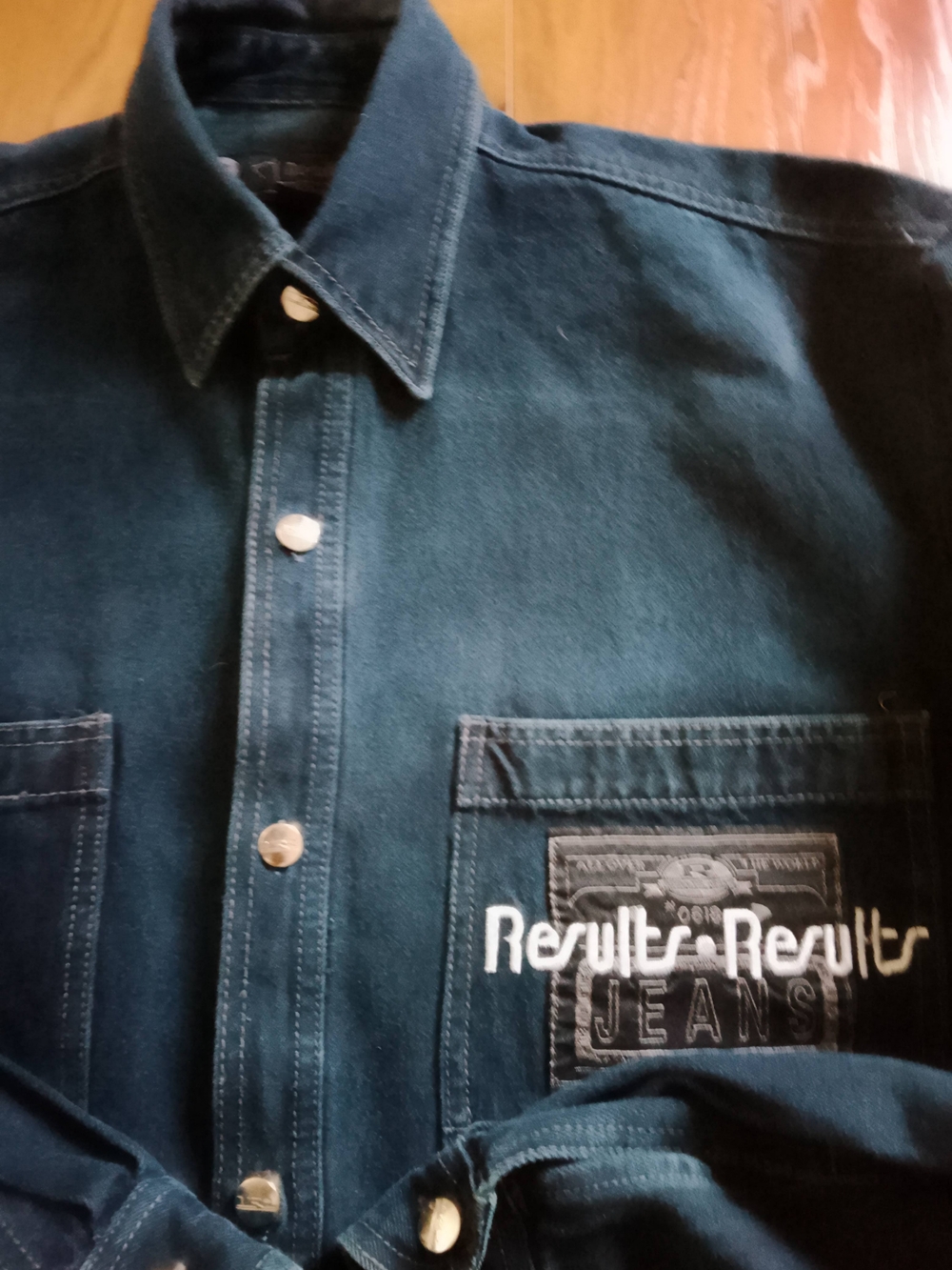 Vintage HipHop Oversized Denim Shirt